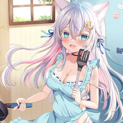 This is a pixiv picture whose title is 猫乃ユキノさん生誕記念2023.