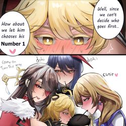 This is a pixiv picture whose title is Difficult situation.