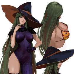 This is a pixiv picture whose title is Halloween Palutena.