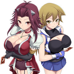 This is a pixiv picture whose title is アキと明日香.