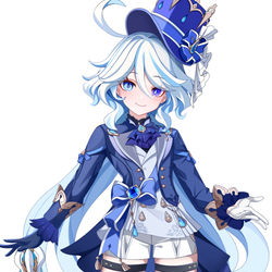 This is a pixiv picture whose title is 芙宁娜.