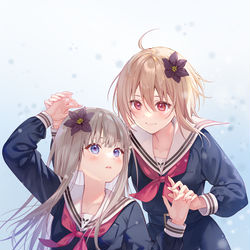 This is a pixiv picture whose title is 早咲きのくろゆり.