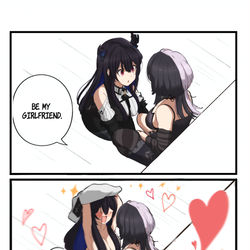 This is a pixiv picture whose title is be my girlfriend.