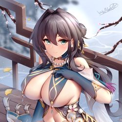 This is a pixiv picture whose title is 阮梅.