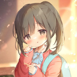 This is a pixiv picture whose title is 彼女とマック.