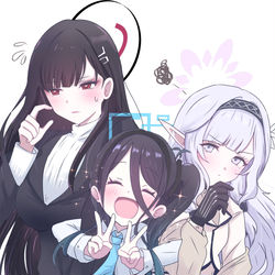 This is a pixiv picture whose title is 先生、ちょっと三人分のお時間いただきます！.