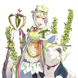 This is a pixiv picture whose title is 【FLOWER KNIGHT GIRL】シノネ.