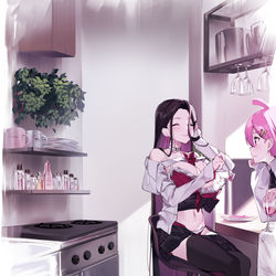 This is a pixiv picture whose title is 4:42 pm.