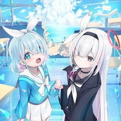 This is a pixiv picture whose title is 100日目　ブルーアーカイブ.