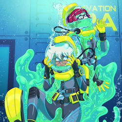 This is a pixiv picture whose title is Containment breach..
