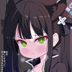 This is a pixiv picture whose title is 怒った...