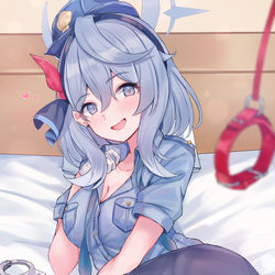 This is a pixiv picture whose title is 取り調べして。.
