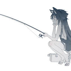 This is a pixiv picture whose title is 【EJAMI】日常向繪畫266-小物釣り.