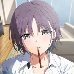 This is a pixiv picture whose title is 「んっ」.