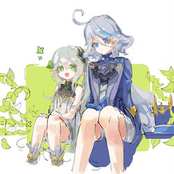 This is a pixiv picture whose title is 草神とフリーナ.