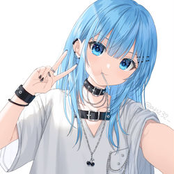 This is a pixiv picture whose title is 自撮り.