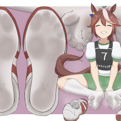 This is a pixiv picture whose title is 練習の跡👣.