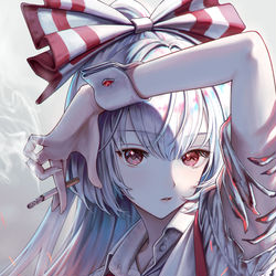 This is a pixiv picture whose title is 妹紅.