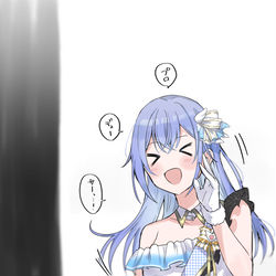 This is a pixiv picture whose title is 撮影の時のウィスパー鈴木羽那さん.