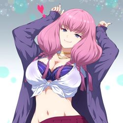 This is a pixiv picture whose title is ギャル転生のアウラ♥.
