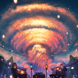 This is a pixiv picture whose title is 「忌刻」.
