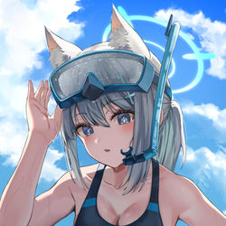 This is a pixiv picture whose title is 砂狼シロコ.