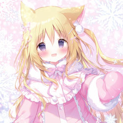 This is a pixiv picture whose title is 🐱❄️.