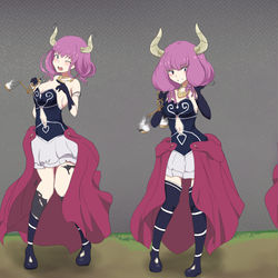 This is a pixiv picture whose title is 断頭台のアウラ.