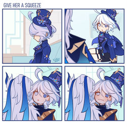 This is a pixiv picture whose title is Give Her A Squeeze.