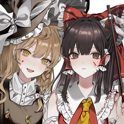 This is a pixiv picture whose title is レイマリ.