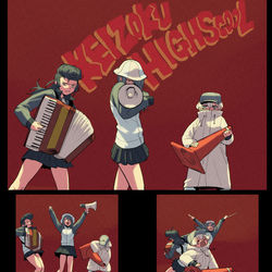 This is a pixiv picture whose title is 継続ハイスクール.