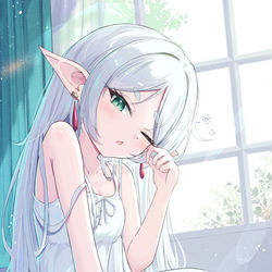 This is a pixiv picture whose title is あさよわフリーレン.