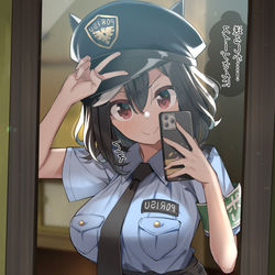 This is a pixiv picture whose title is 幼気な魔女をタイホしたくてしょうがない悪徳ポリス.