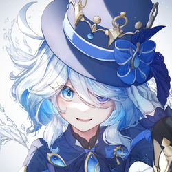 This is a pixiv picture whose title is 黒フリーナ.