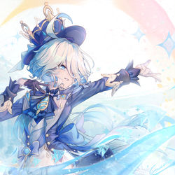 This is a pixiv picture whose title is “赞美吧！歌颂吧！”.