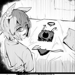 This is a pixiv picture whose title is 後押し.