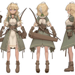 This is a pixiv picture whose title is Skeb(エルフ).