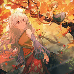 This is a pixiv picture whose title is 秋の聖地.