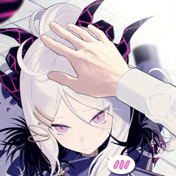 This is a pixiv picture whose title is あの…そ、そんなに撫でないでくれる？.