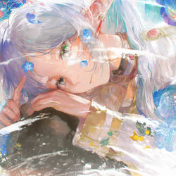 This is a pixiv picture whose title is Forget me not..