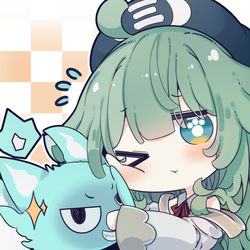 This is a pixiv picture whose title is フォフォとシッポ.