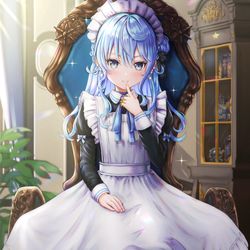 This is a pixiv picture whose title is メイドすいちゃん.