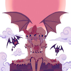 This is a pixiv picture whose title is 永遠に紅い幼き月.
