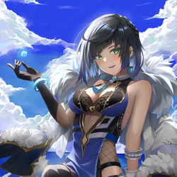 This is a pixiv picture whose title is 夜蘭.
