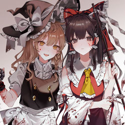 This is a pixiv picture whose title is 妖怪退治の専門家.