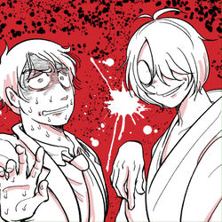 This is a pixiv picture whose title is 鬼太郎誕生 ゲゲゲの謎.