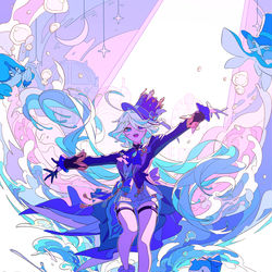 This is a pixiv picture whose title is 「世界を熱狂の渦に！」.
