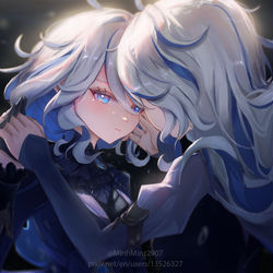 This is a pixiv picture whose title is Don't cry Furina.