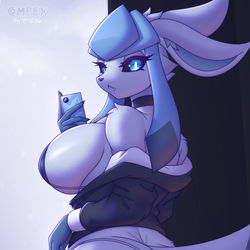 This is a pixiv picture whose title is Cold Drip Glaceon.