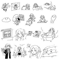 This is a pixiv picture whose title is 〇〇そうのフリーレン.